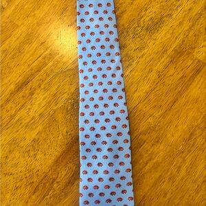 Peter Blair Light Blue Men's Silk Tie with Porcupine Pattern